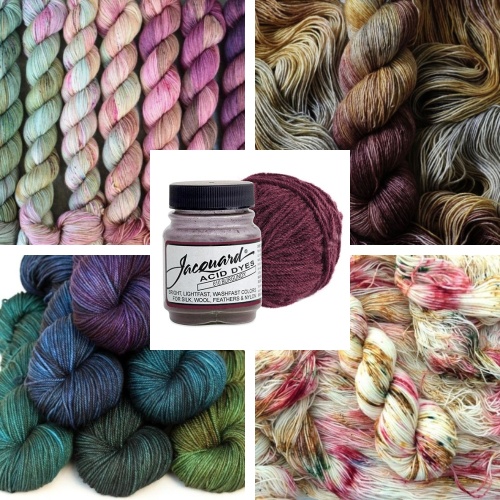 Dyeing Yarn with Jacquard Acid Dyes: Kelly Green